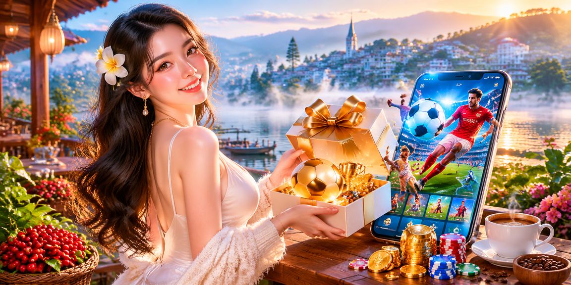 Người dùng xem thông tin cá cược thể thao bên ly cà phê sáng tại Đà Lạt