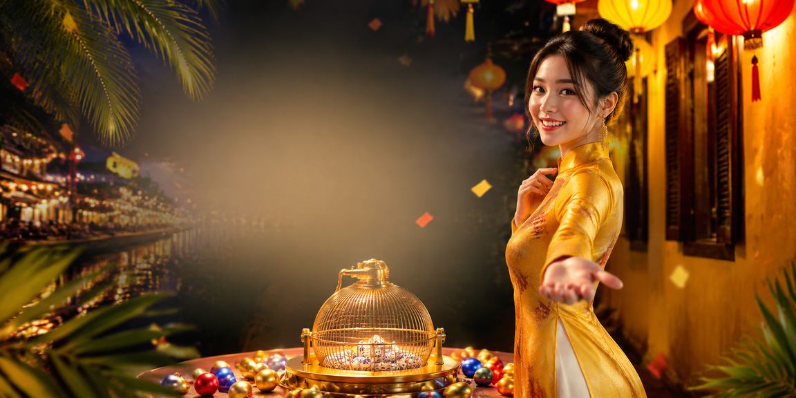 Không khí lễ hội xổ số và giải trí tại phố cổ Hội An lung linh ánh đèn lồng về đêm